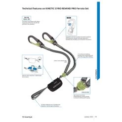 Kinetic Gyro Rewind Pro - Klettersteigset -Rotsklimmen Promotiewinkel camp kinetic gyro rewind pro klettersteigset detail 3